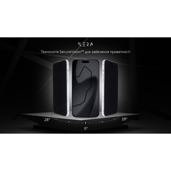 Фото - Защитное стекло для смартфона ILera DeLuxe Incognito Glass for iPhone 17 Pro (iLInDL17Pr)