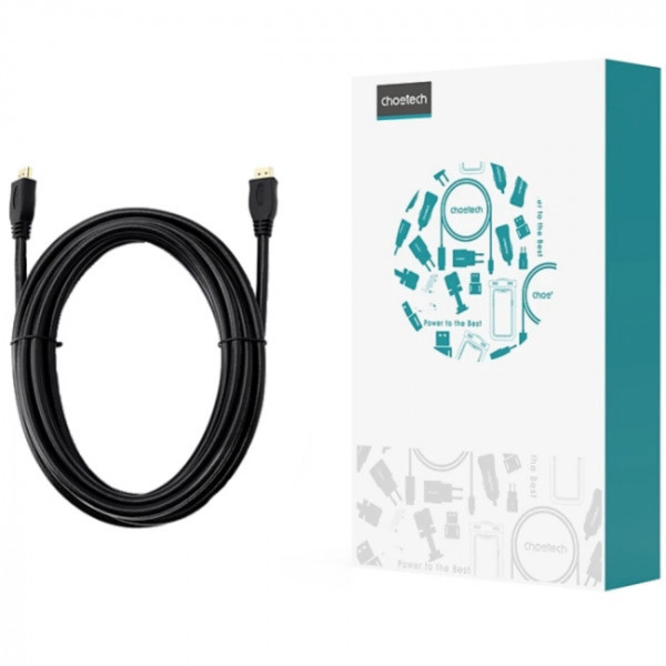 Фото - Кабель HDMI Choetech HDMI M - M 5.0 м, V2.1 8K-60Hz 4K-120Hz  (XHH-TP21-BK)