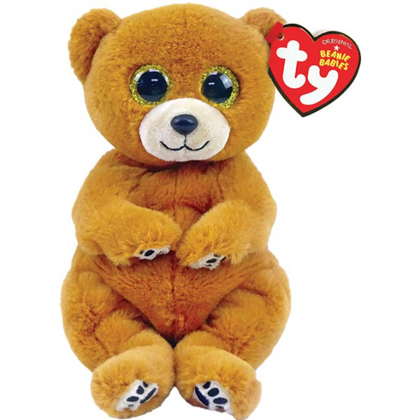 Фото - Мягкая игрушка глазастик TY Beanie Bellies Мишка "DUNCAN" 25 см (43206)