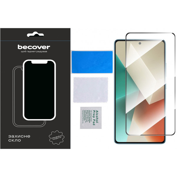 Фото - Защитное стекло для смартфона BeCover Xiaomi Redmi Note 13 Pro Black (710364)