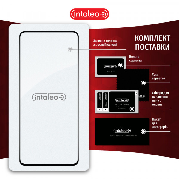 Фото - Защитное стекло для смартфона Intaleo Full Glue for Xiaomi Redmi Note 12 Black (1283126549366)