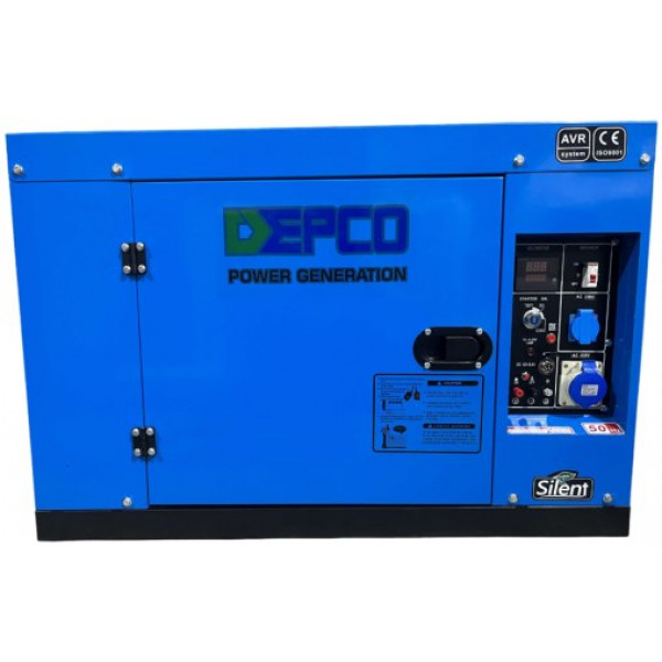 Фото - Генератор дизельный DEPCO DG10000SE-SILENT + блок ATS (un624)