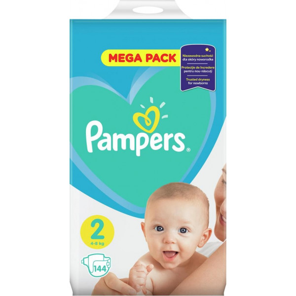 Фото - Одноразовые подгузники Pampers New Baby Mini Размер 2 (4-8 кг), 144 шт. (8001090950772)