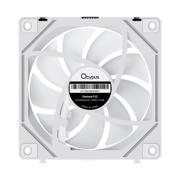 Фото - Корпусный вентилятор OCYPUS 120MM GAMMA F12 UNI WH ARGB REVERSE BLADE 3 IN 1 (GAMMA-F12-WH3AM01U-GL)