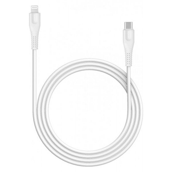 Фото - Кабель синхронизации данных Canyon USB-C to Lightning 2 м White (CNE-CFI12W)