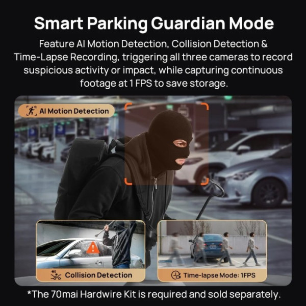 Фото - Видеорегистратор 70mai Dash Cam 4K T800-2 2562Gb Premium Set