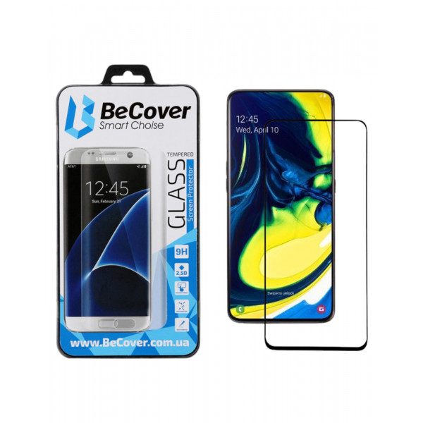Фото - Защитное стекло для смартфона BeCover Samsung Galaxy A80 SM-A805 Black (704635)