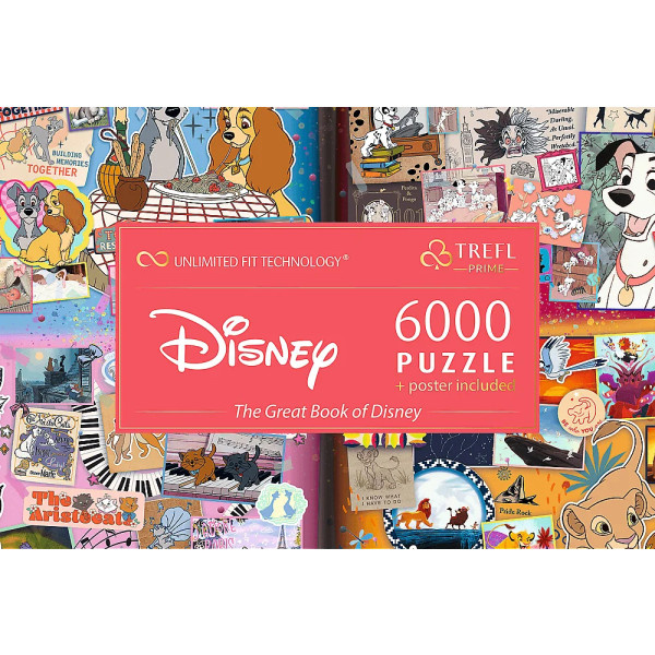 Фото - Пазлы (8+) Trefl 6000 UFT Mickey&friends Большая книга Диснея (10370)