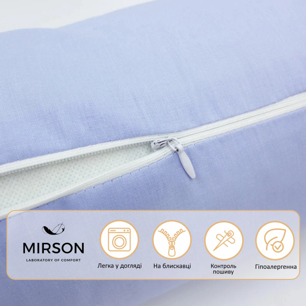 Фото - Подушка валик MirSon №8507 Naturale Line 12-4608 Lucretia 50% Memory 70х16 см (2200006341741)