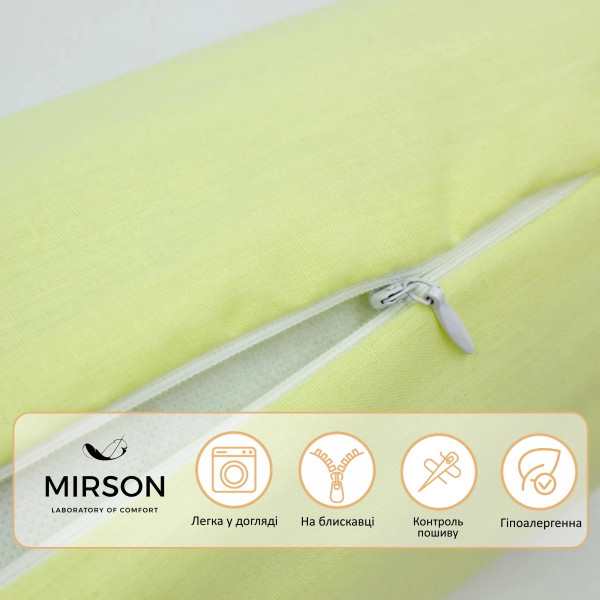 Фото - Подушка валик MirSon №8510 Naturale Line 12-0525 Tiziana 50% Memory 70х16 см (2200006341925)