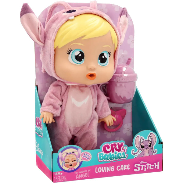Фото - Пупс классический Cry Babies CB. ЛЮБОВЬ И ЗАБОТА ДИСНЕЙ Плакса Энджел с аксессуарами 26 см (929142)