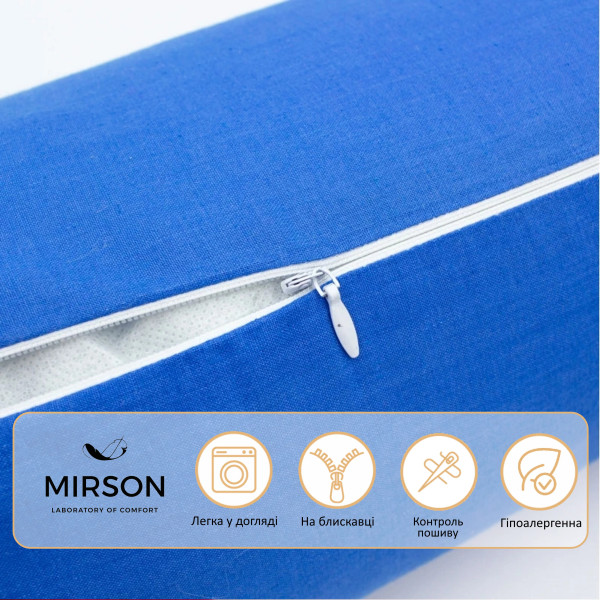 Фото - Подушка валик MirSon №8122 Naturale Line 19-4150 Ofelia EcoSilk 70х20 см (2200006248750)