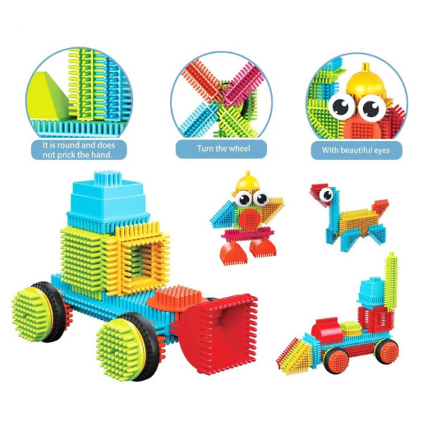 Фото - Пластиковый конструктор Picasso Tiles HEDGEHOG BUILDING BLOCKS SET 112 деталей (22631)