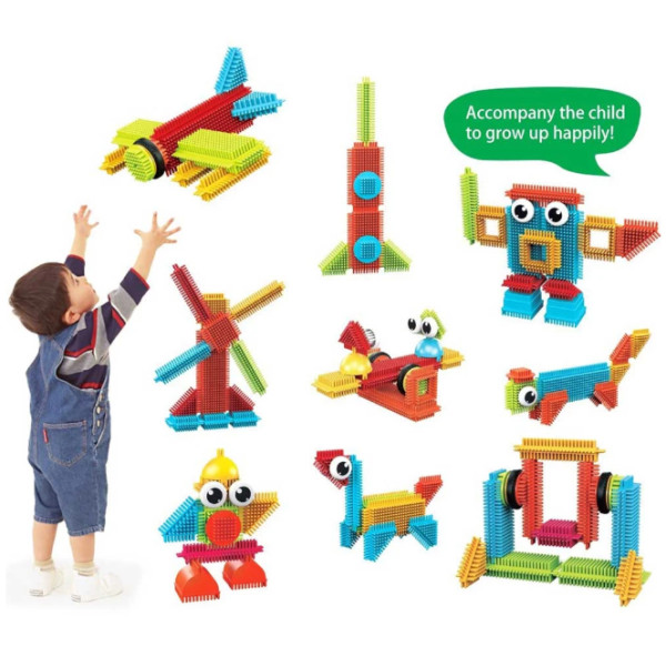 Фото - Пластиковый конструктор Picasso Tiles HEDGEHOG BUILDING BLOCKS SET 112 деталей (22631)