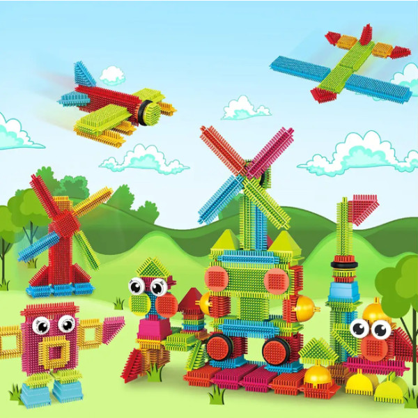 Фото - Пластиковый конструктор Picasso Tiles HEDGEHOG BUILDING BLOCKS SET 112 деталей (22631)