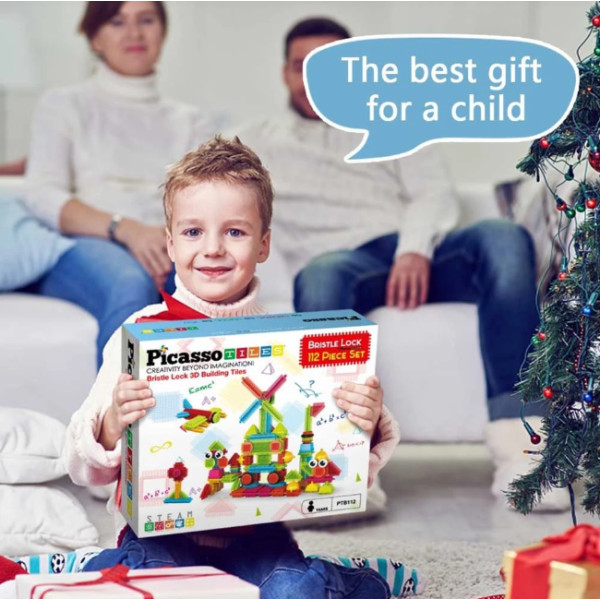 Фото - Пластиковый конструктор Picasso Tiles HEDGEHOG BUILDING BLOCKS SET 112 деталей (22631)