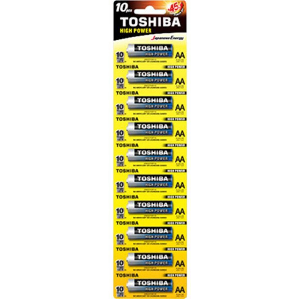 Фото - Батарейка тип AA Toshiba Alkaline AA/LR06 BL 10 шт. (00152670)