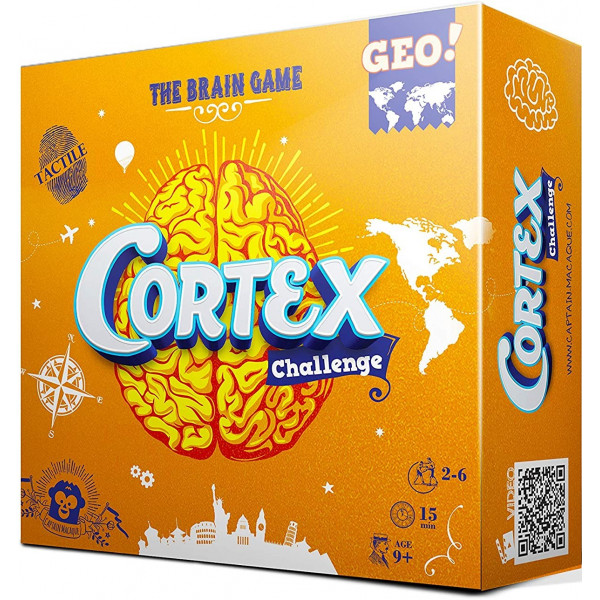 Фото - Настольная игра (8+) Yago Cortex  Challenge ВОКРУГ СВЕТА (90 карточек, 24 фишки) (101010918)