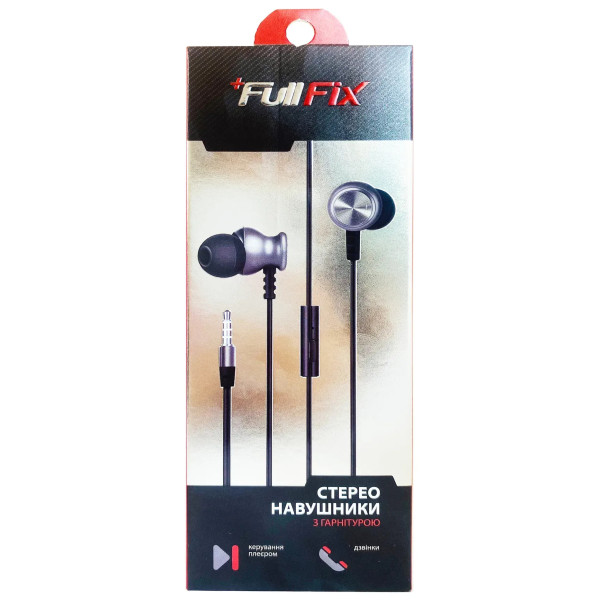 Фото - Наушники вкладыши проводные FullFix EZ23 Black