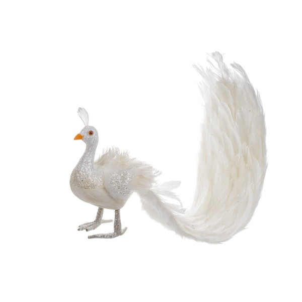 Фото - Декор New Year Lefard Павлин 75 см белый (822-049)