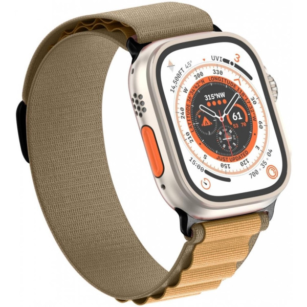 Фото - Ремешок для смарт-часов Armorstandart Alpina Band for Apple Watch 49/46/45/44/42 (Series 1-3) Tan (ARM82565)