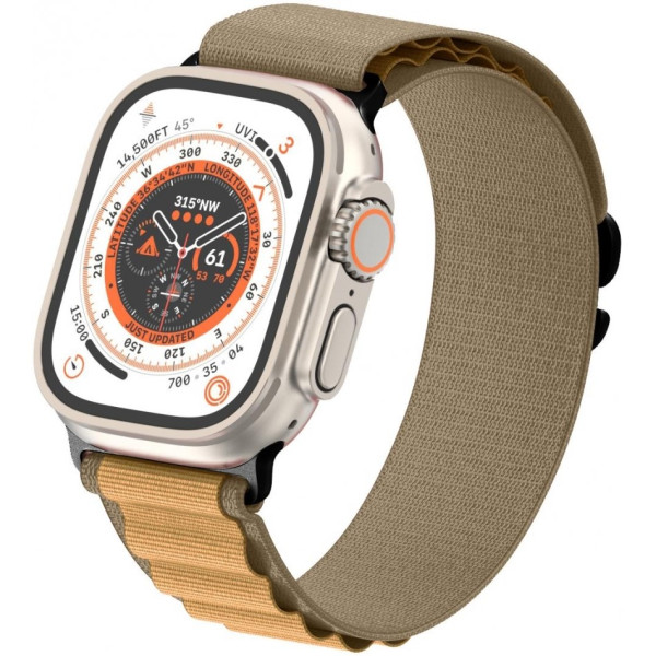 Фото - Ремешок для смарт-часов Armorstandart Alpina Band for Apple Watch 49/46/45/44/42 (Series 1-3) Tan (ARM82565)