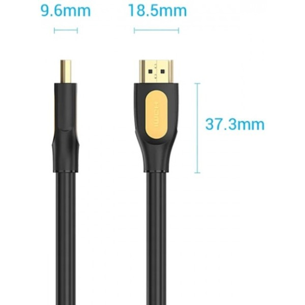 Фото - Кабель HDMI Vention HDMI M - M, 1.5m V2.0 (ALIBG)
