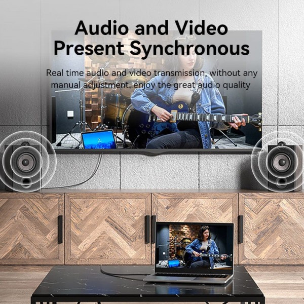 Фото - Кабель HDMI Vention HDMI M - M, 5.0m V2.0 (ALIBJ)