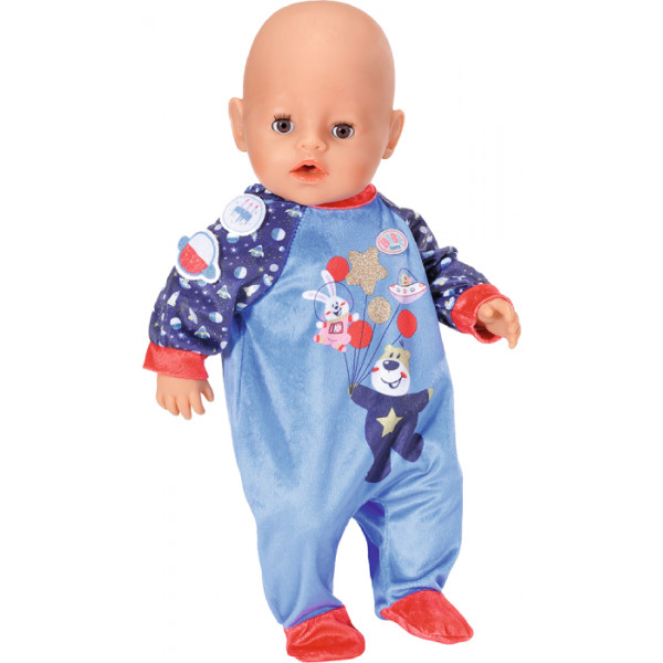 Фото - Одежда и аксессуары для классической куклы Baby Born серии День Рождения - Праздничный Комбинезон (на 43 см, синий) (831090-2)