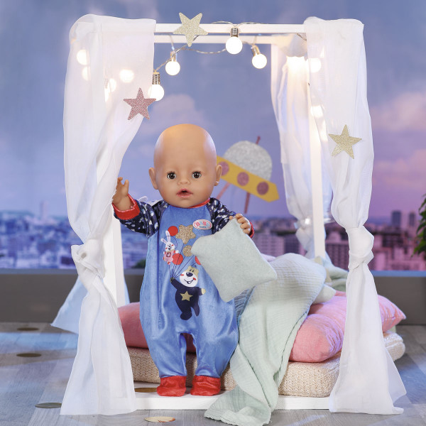 Фото - Одежда и аксессуары для классической куклы Baby Born серии День Рождения - Праздничный Комбинезон (на 43 см, синий) (831090-2)