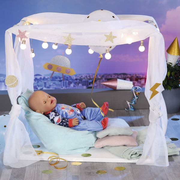 Фото - Одежда и аксессуары для классической куклы Baby Born серии День Рождения - Праздничный Комбинезон (на 43 см, синий) (831090-2)