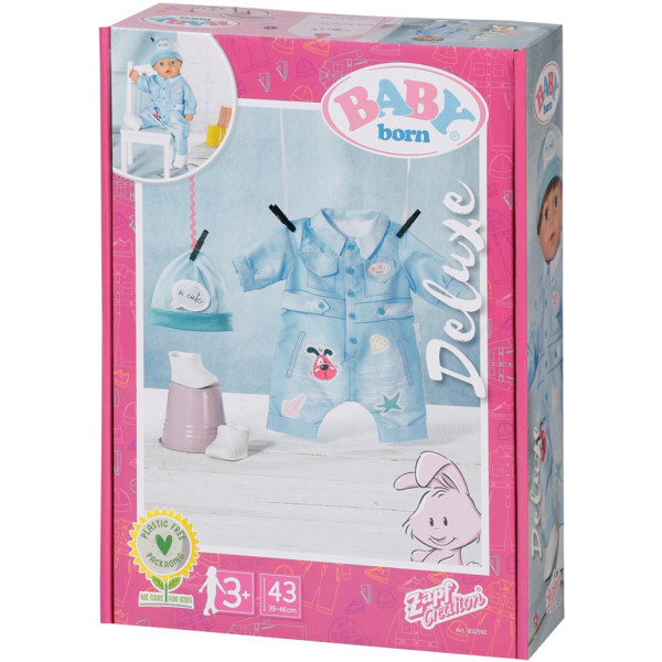 Фото - Одежда и аксессуары для куклы Baby Born Джинсовый стиль (832592)