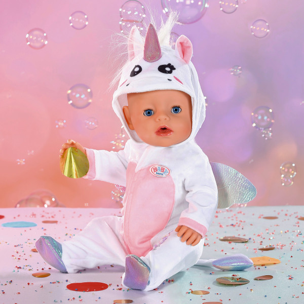 Фото - Одежда и аксессуары для куклы Baby Born КОМБИНЕЗОНЧИК ЕДИНОРОГА (43 cm) (83936)