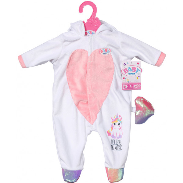 Фото - Одежда и аксессуары для куклы Baby Born КОМБИНЕЗОНЧИК ЕДИНОРОГА (43 cm) (83936)
