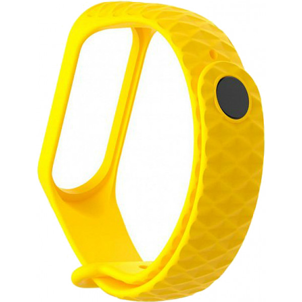 Фото - Ремешок для фитнес-браслета Xiaomi Ribbed Strap for Mi Band 3 Yellow (XMB3-RIB-YE)