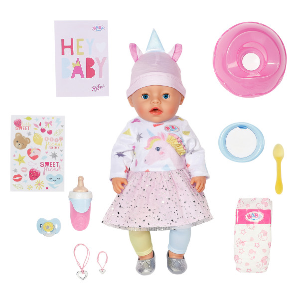 Фото - Пупс классический Baby Born ЭММА-ЕДИНОРОГ 43 см (836668)