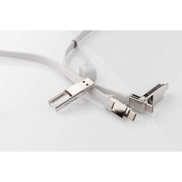 Фото - Кабель синхронизации данных Rolling Square 6in1, inCharge XL 3 м White (XLL02R)