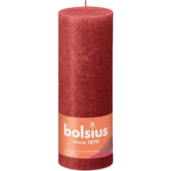 Фото - Свеча декоративная Bolsius SHINE 190/68 красная (850341)