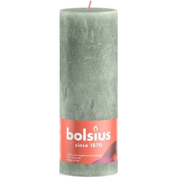 Фото - Свеча декоративная Bolsius SHINE 190/68 нефрит (850368)