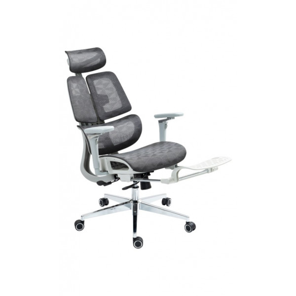 Фото - Кресло офисное GT Racer B-2450 White/Gray