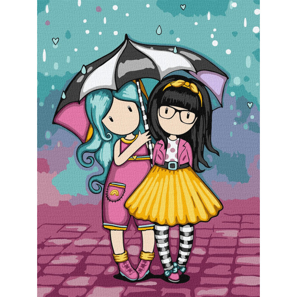 Фото - Картина по номерам Ideyka Look-Be Kind Santoro Gorjuss Collection 30х40 см (KHO8586)