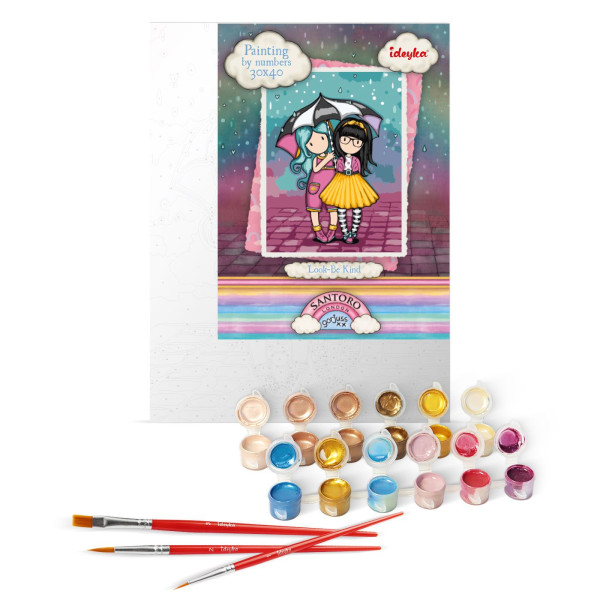 Фото - Картина по номерам Ideyka Look-Be Kind Santoro Gorjuss Collection 30х40 см (KHO8586)