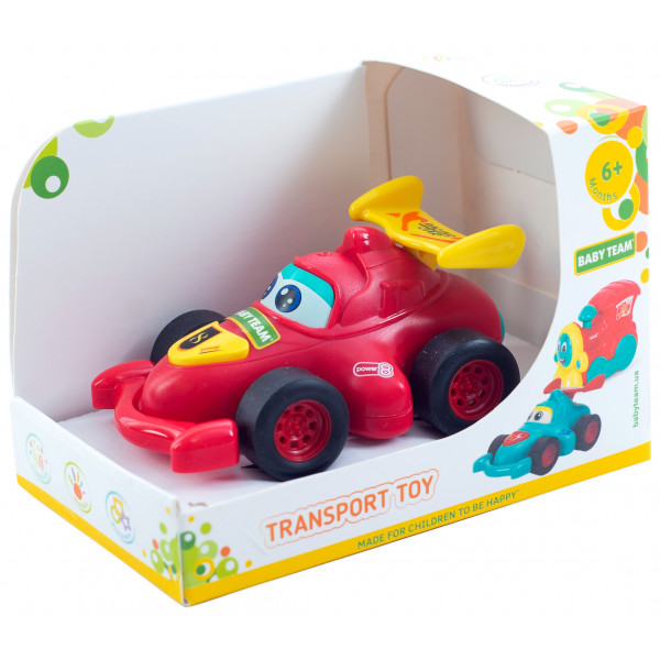 Фото - Инерционный игровой транспорт для малыша Baby Team 8620 машинка красная