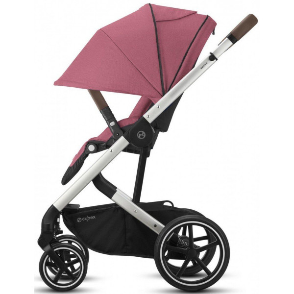 Фото - Коляска прогулочная Cybex Balios S Lux SLV Magnolia Pink purple (c бампером)