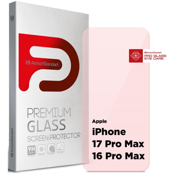 Фото - Защитное стекло для смартфона Armorstandart Pro Eye Care for Apple iPhone 17 Pro Max / 16 Pro Max (ARM86424) Фото - Защитное стекло для смартфона Armorstandart Pro Eye Care for Apple iPhone 17 Pro Max / 16 Pro Max (ARM86424)
