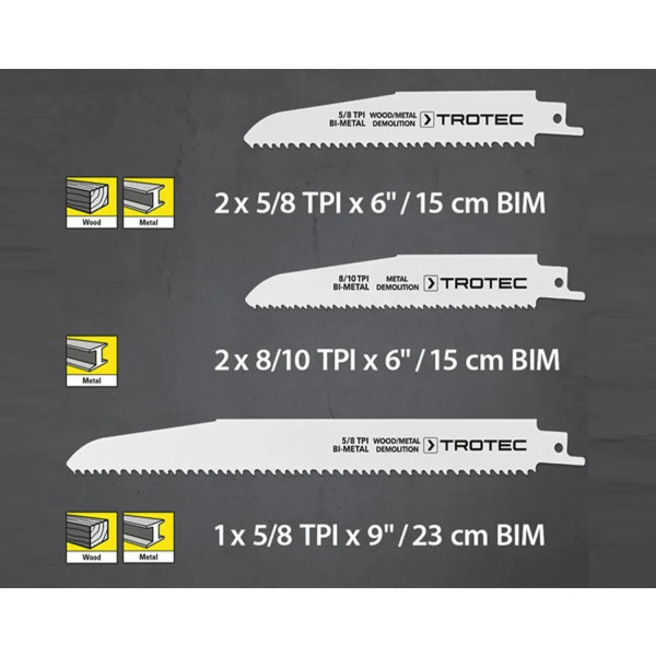Фото - Полотно Trotec 5 шт. Wood/Metal Set (6215001201)
