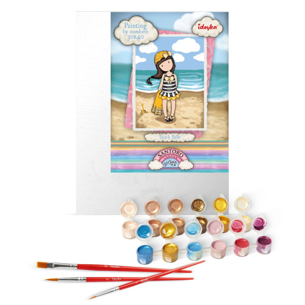 Фото - Картина по номерам Ideyka Beach Belle Santoro Gorjuss Collection 30х40 см (KHO8677)