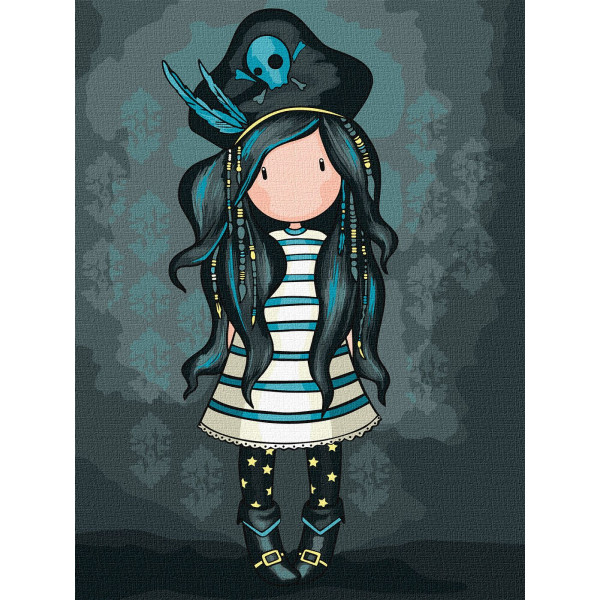 Фото - Картина по номерам Ideyka Black Pearl Santoro Gorjuss Collection 30х40 см (KHO8679)