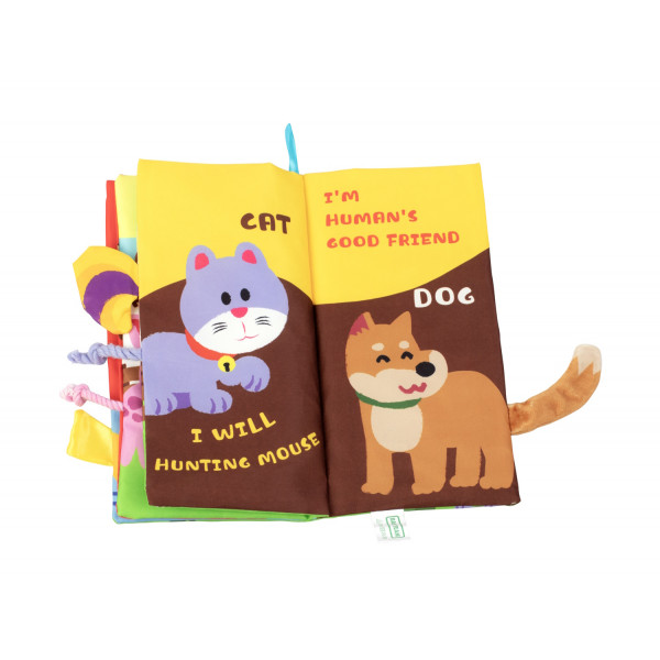 Фото - Книжка-игрушка Baby Team Хвостики (8725_свійські_тварини)