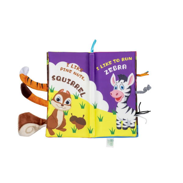 Фото - Книжка-игрушка Baby Team Хвостики (8725_свійські_тварини)